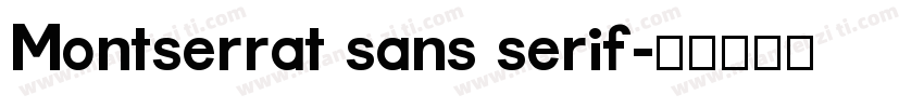 Montserrat sans serif字体转换